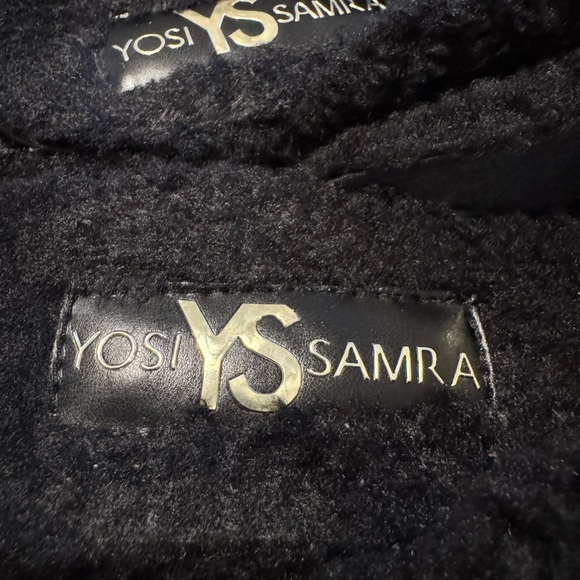 Yosi Samra Jessy Faux Shearling Mule Black Fuzzy Slippers - Picture 5 of 14